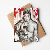 Tupac Greeting card